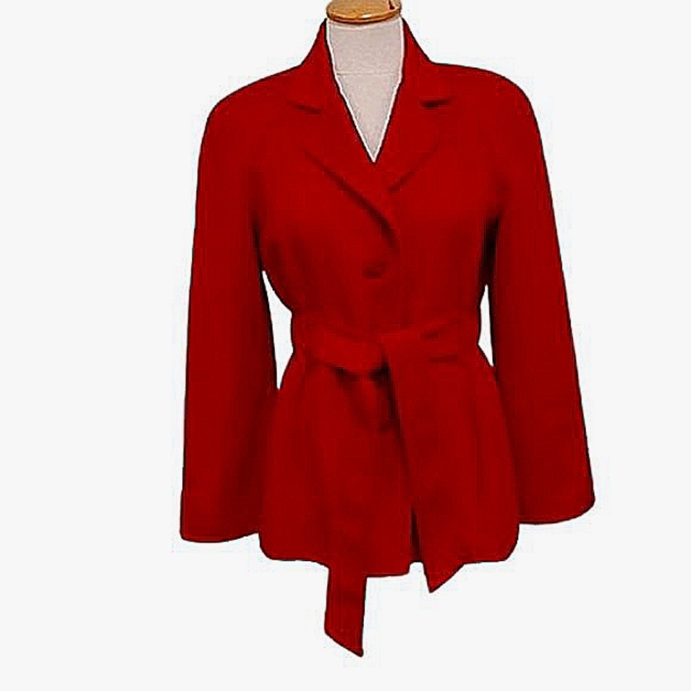 St. John Cashmere/Angora Blend Button Front Jacket- Sz. 4 - Picture 1 of 10